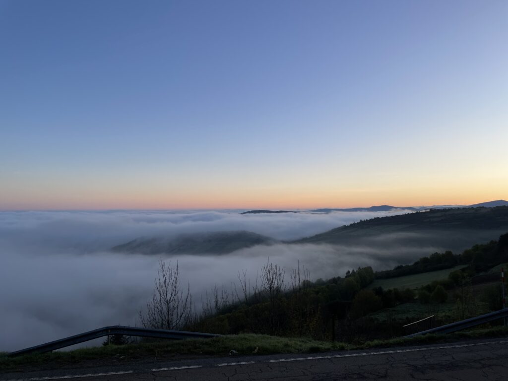 Amanecer desde O'Cebreiro